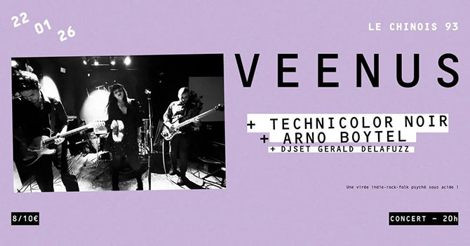 Concert au Chinois le 22/01/2026 à Montreuil (93)