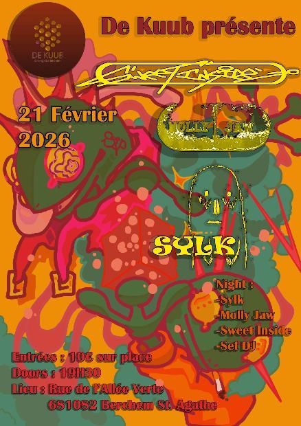Sweet Inside + Molly Jaw + Sylk @ De Kuub le 21/02/2026 &agrave; Berchem-Sainte-Agathe (BE)