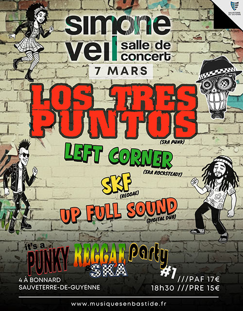 It's a Punky Reggae Party #1 à la Salle Simone Veil le 07/03/2026 &agrave; Sauveterre-de-Guyenne (33)