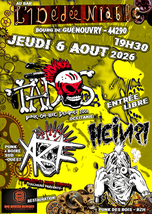 Concert à L'1dédéniable le 06/08/2026 &agrave; Guémené-Penfao (44)