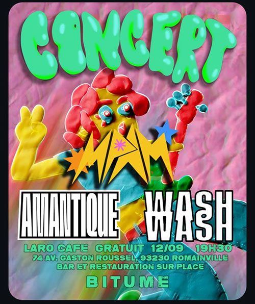CONCERT : MPAM + Amantique + Wash Wash le 12/09/2026 &agrave; Romainville (93)