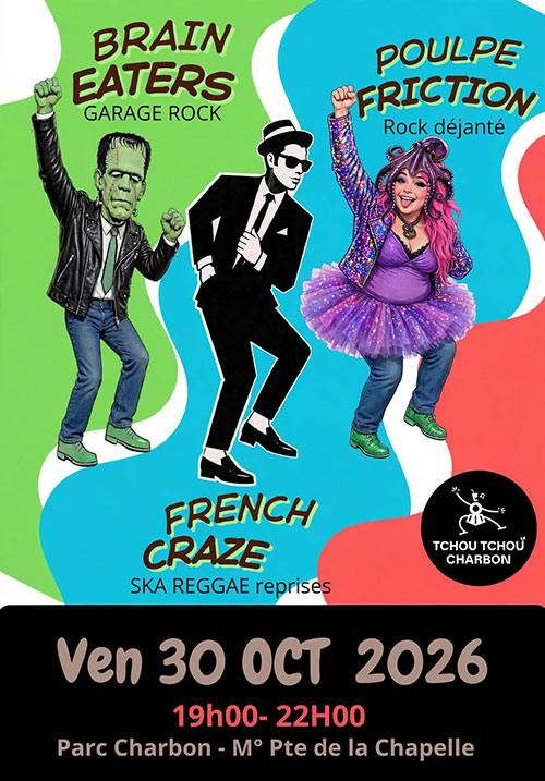 Rock n Ska au Parc Charbon le 30/10/2026 &agrave; Paris (75)